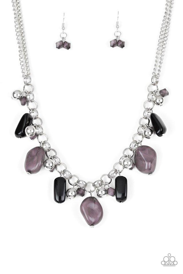 Grand Canyon Grotto Black Necklace/Earrings Set