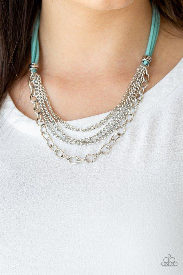 Free Roamer Blue Necklace/Earrings Set