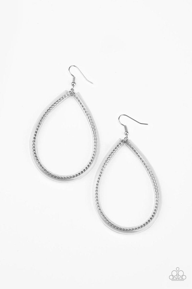 Just Encase You Missed It Silver Earrings